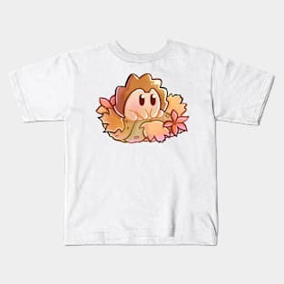 Autumn Leaves Hedgehog Kids T-Shirt